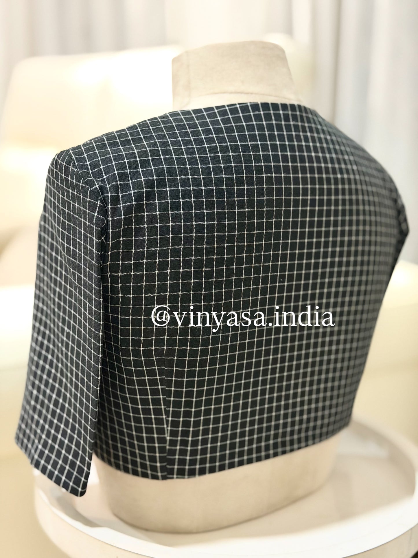 Checkered Muse Blouse
