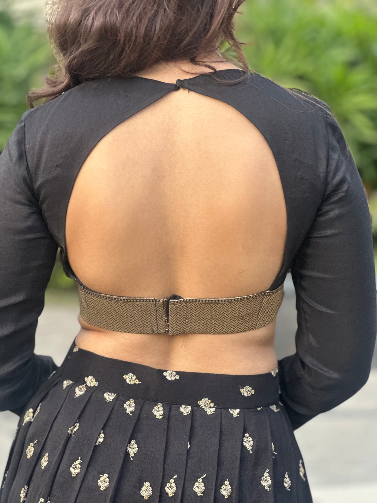Midnight Zari Lehenga