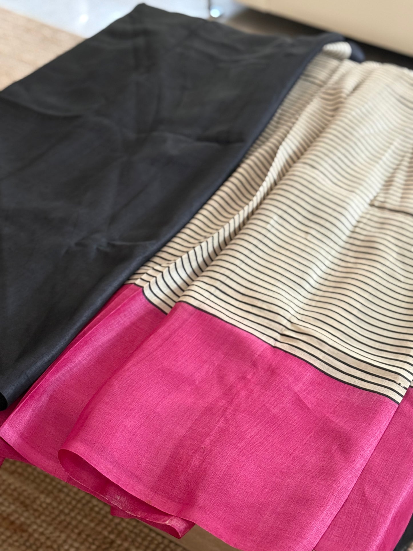 Blush Stripe Saree