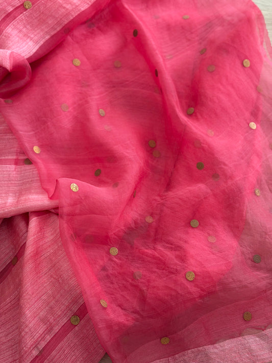 Rose Sheen Saree