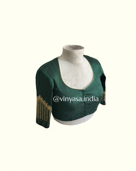Emerald Cascade Blouse