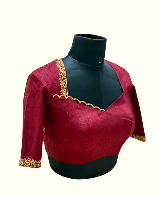 Maroon Muse Blouse