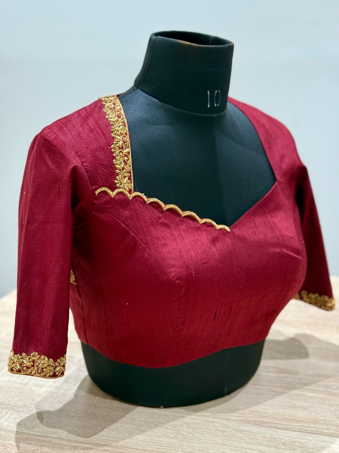 Maroon Muse Blouse