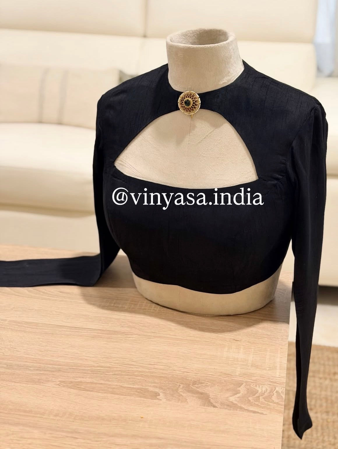 Blackline Brooch Blouse