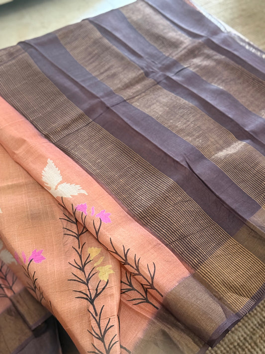 Peach Reverie Saree