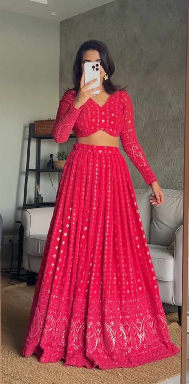 Gulbagh Rouge Lehenga