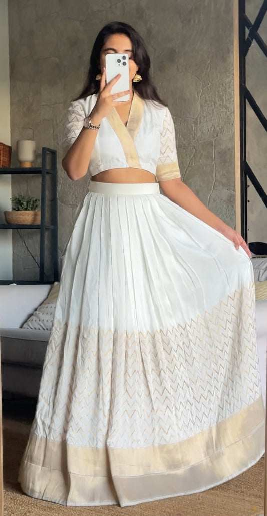 Gold Whisper Lehenga