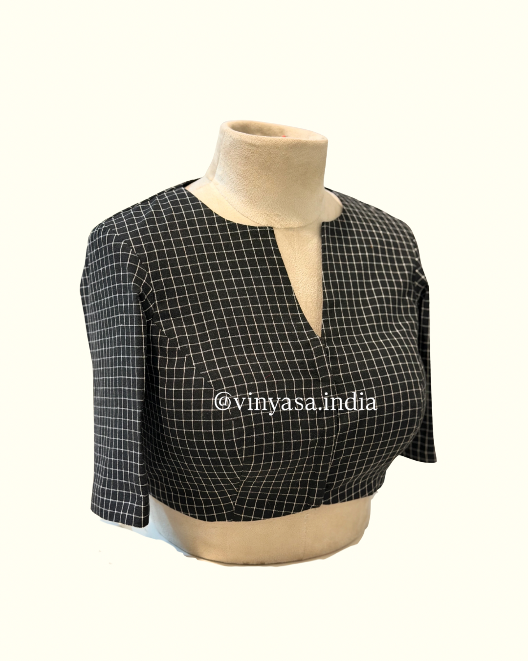 Checkered Muse Blouse