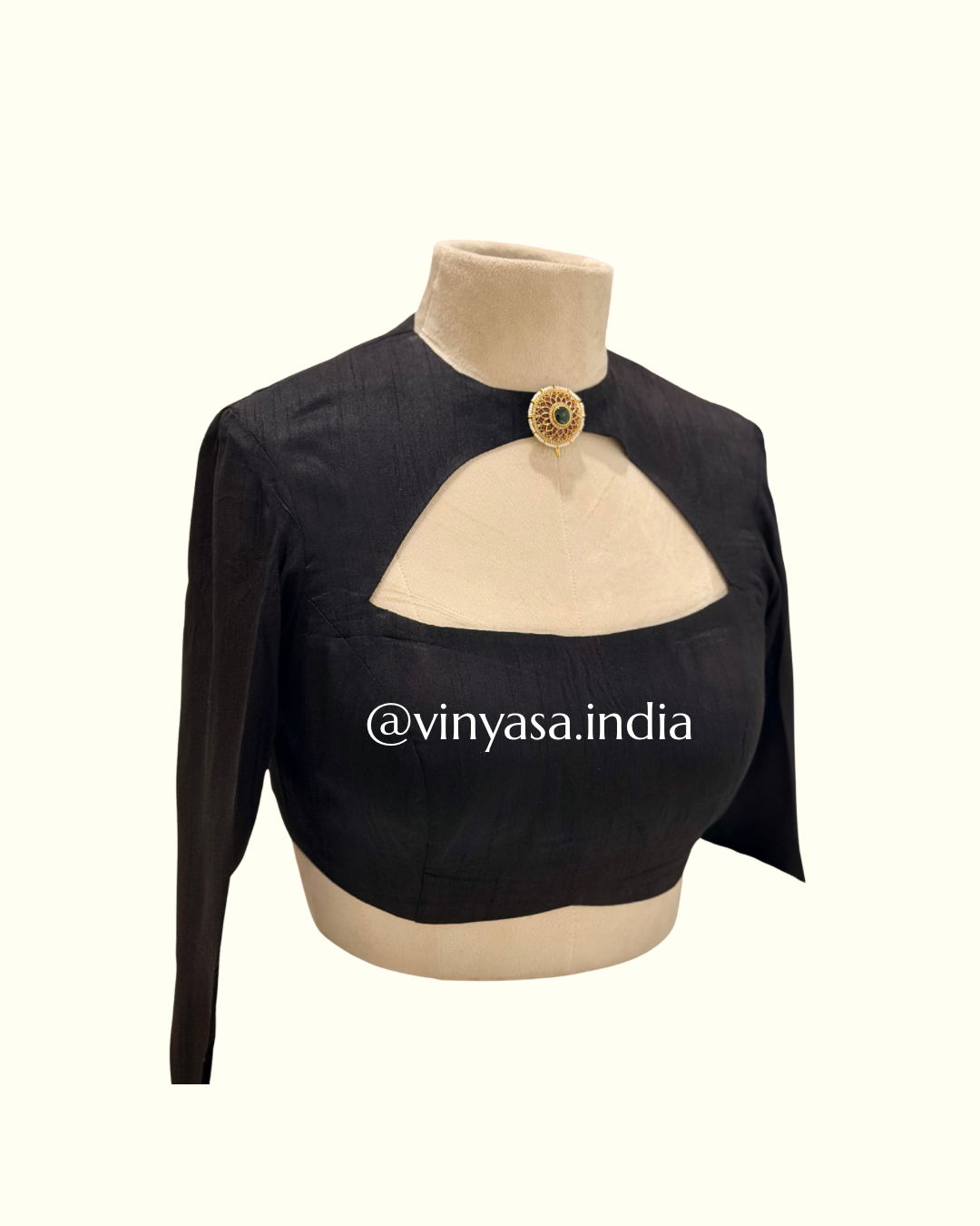 Blackline Brooch Blouse