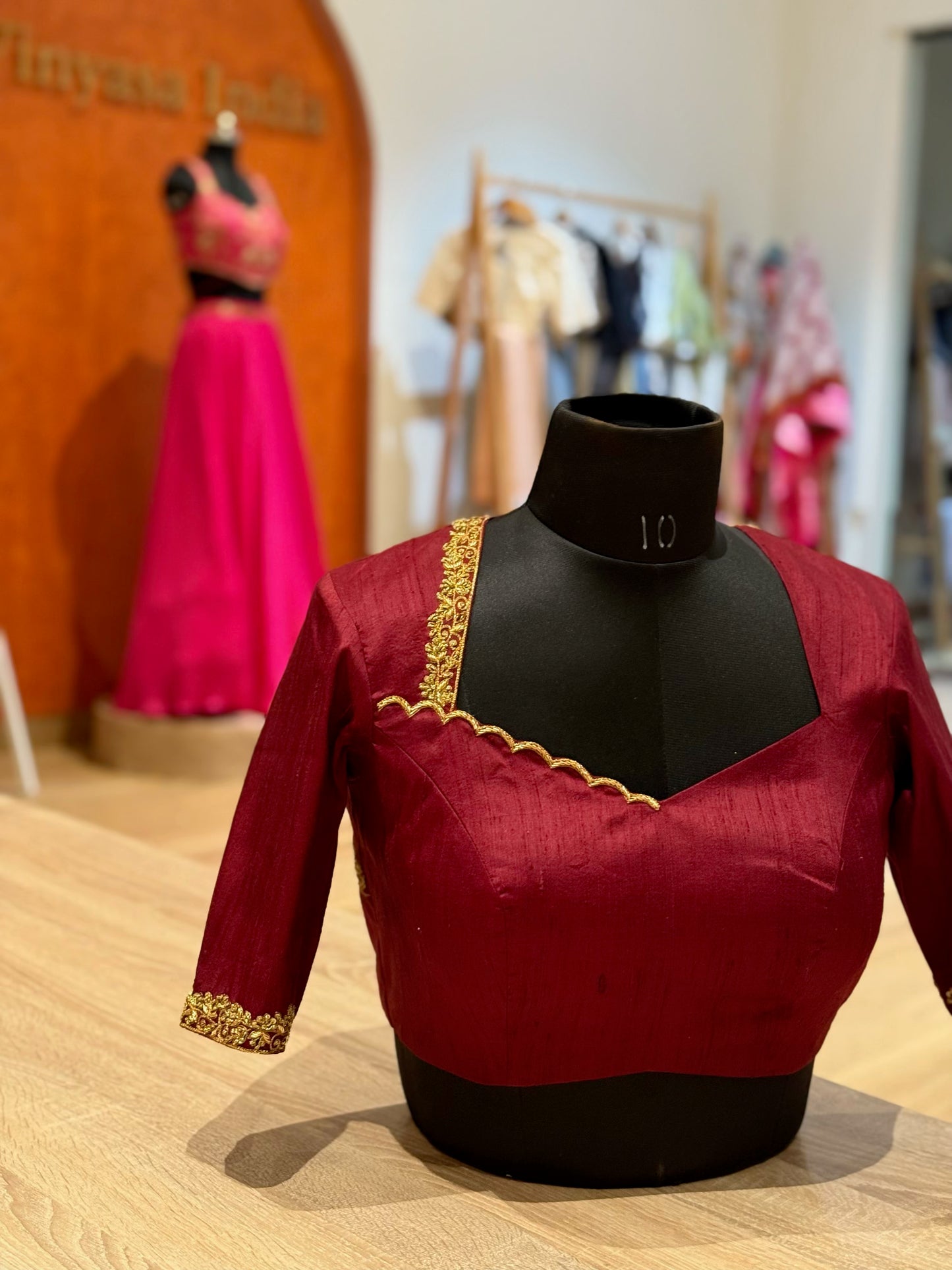 Maroon Muse Blouse