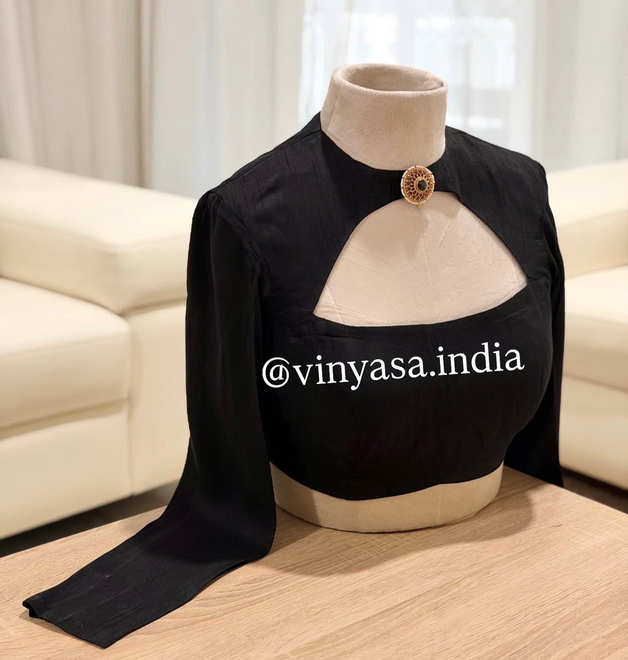 Blackline Brooch Blouse