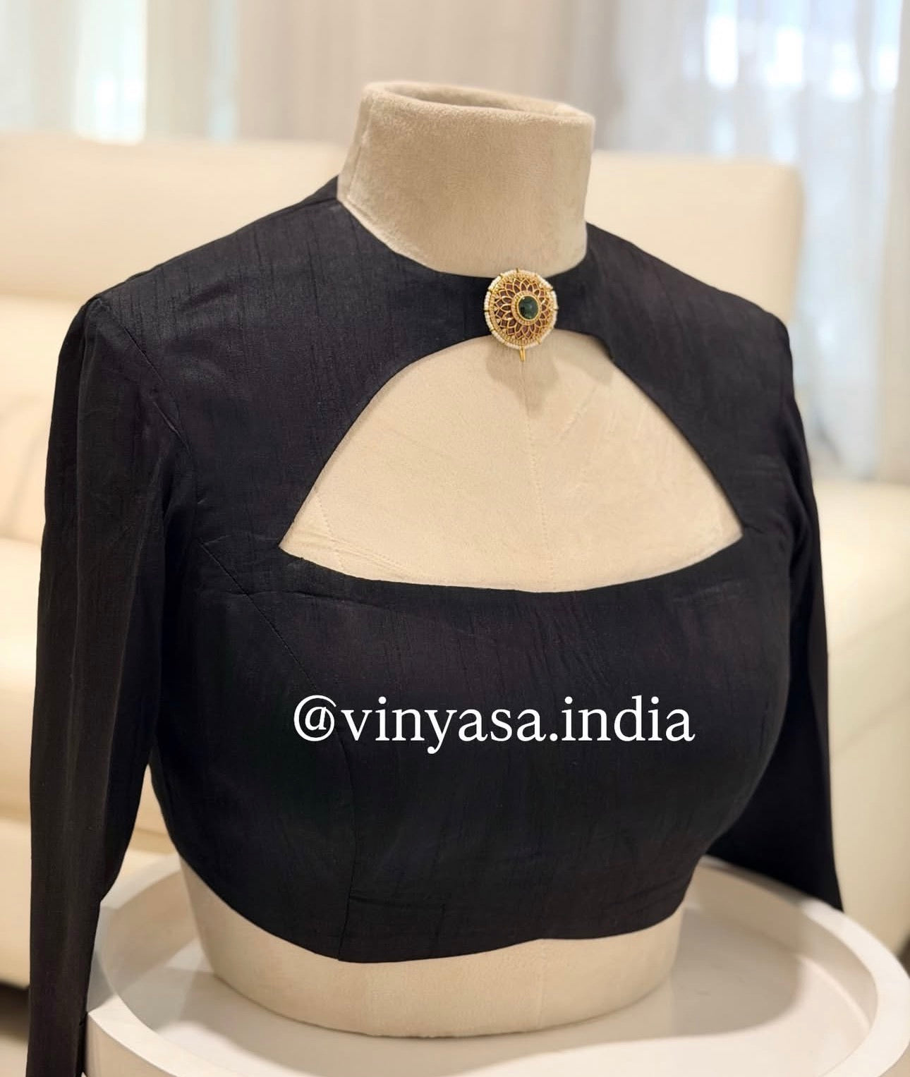 Blackline Brooch Blouse