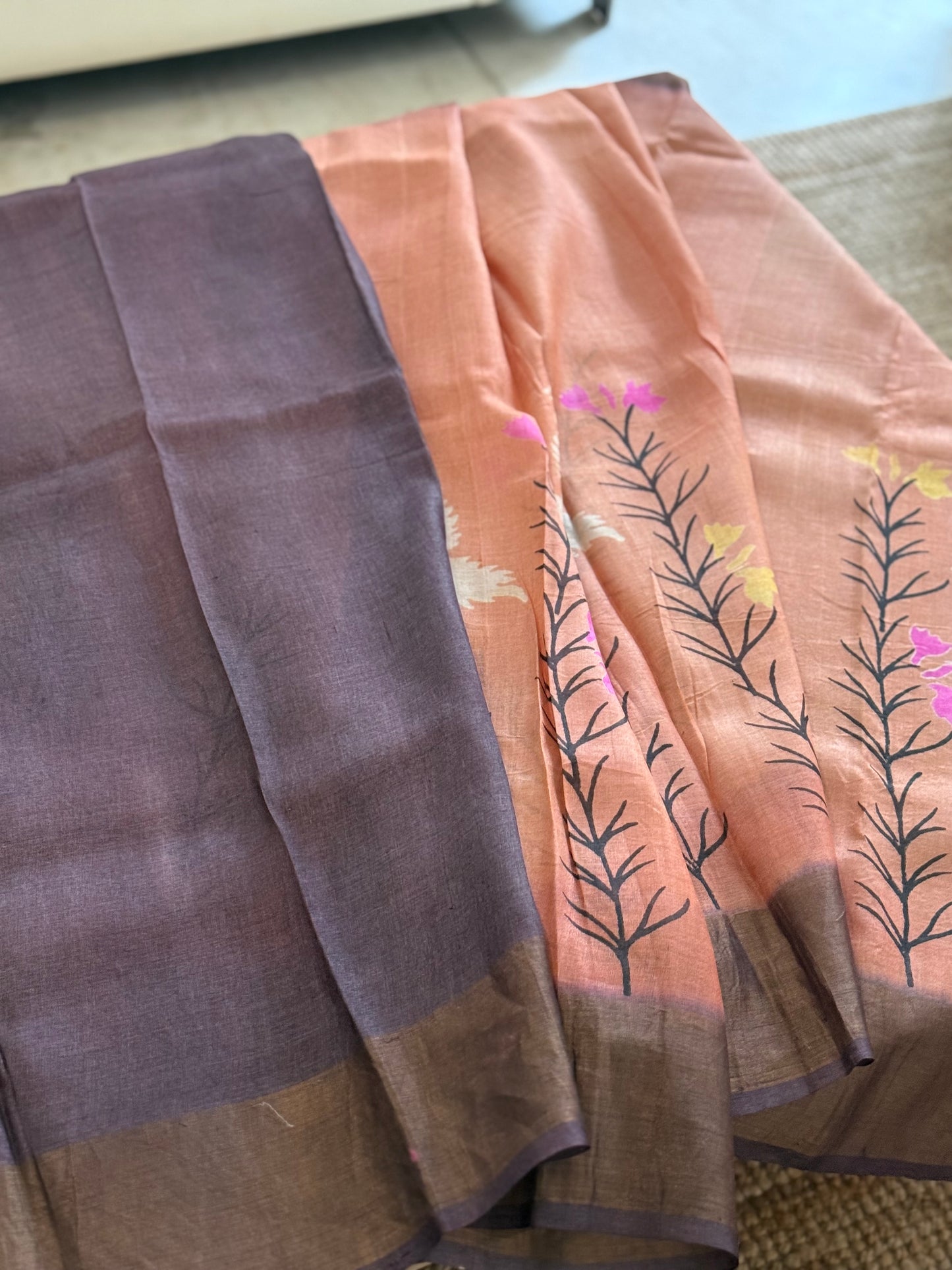 Peach Reverie Saree