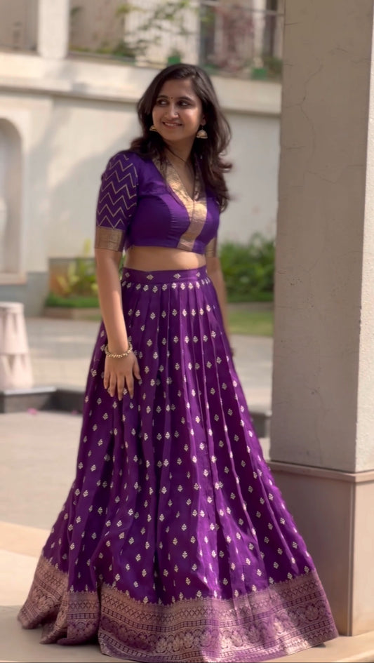 Royal Purple Mirage Lehenga