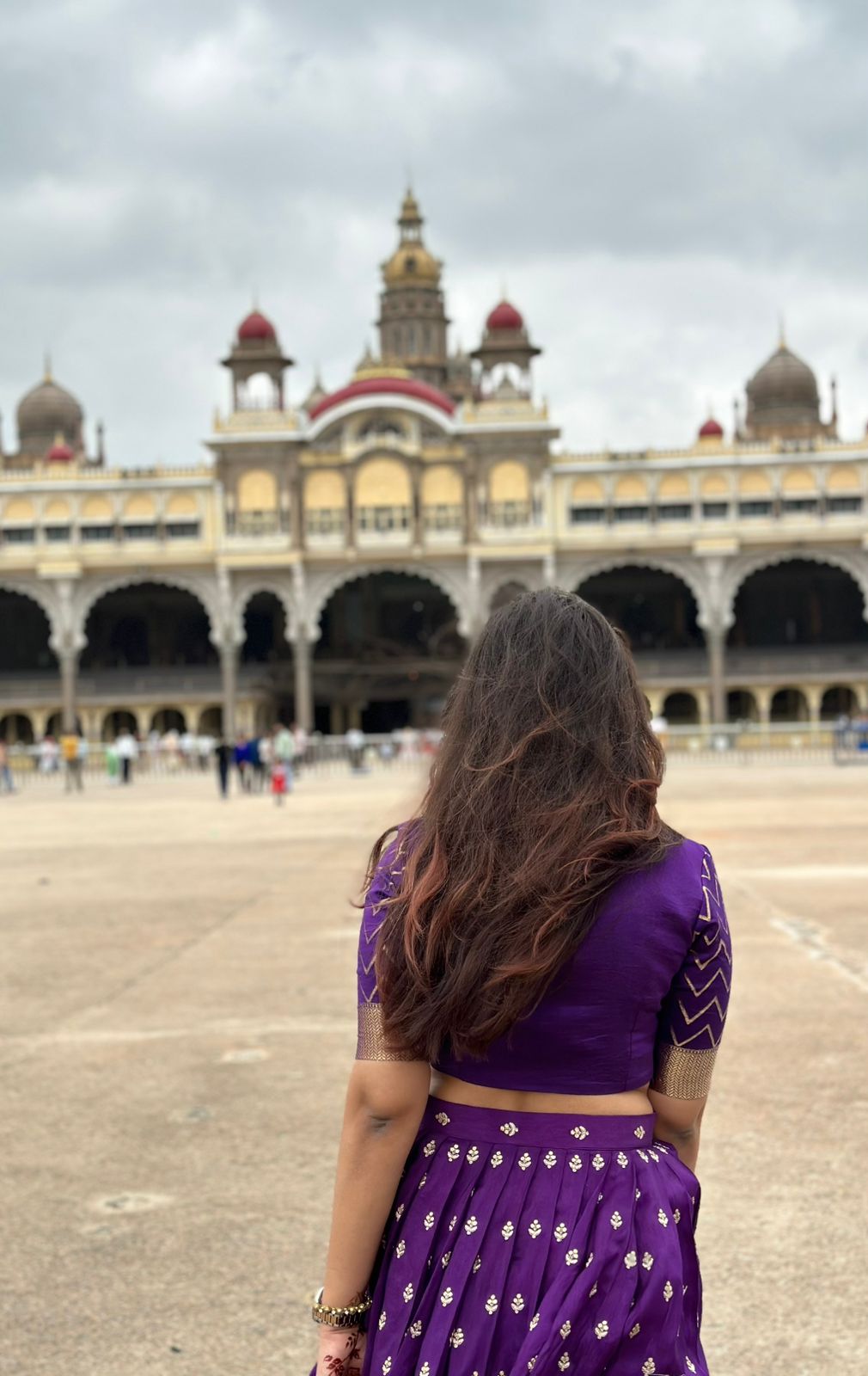 Royal Purple Mirage Lehenga