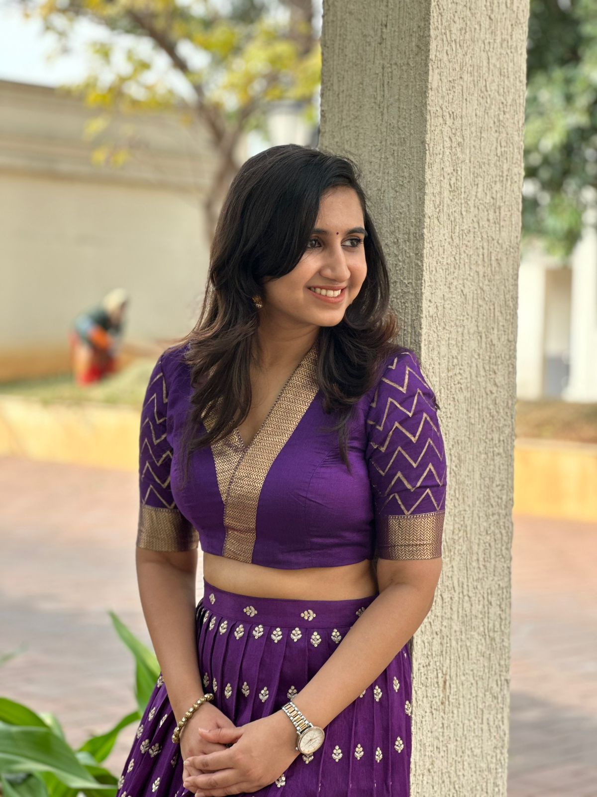 Royal Purple Mirage Lehenga