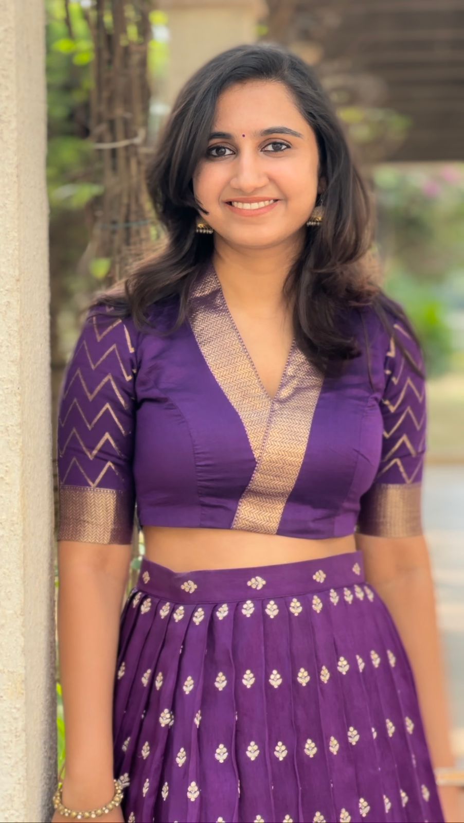 Royal Purple Mirage Lehenga