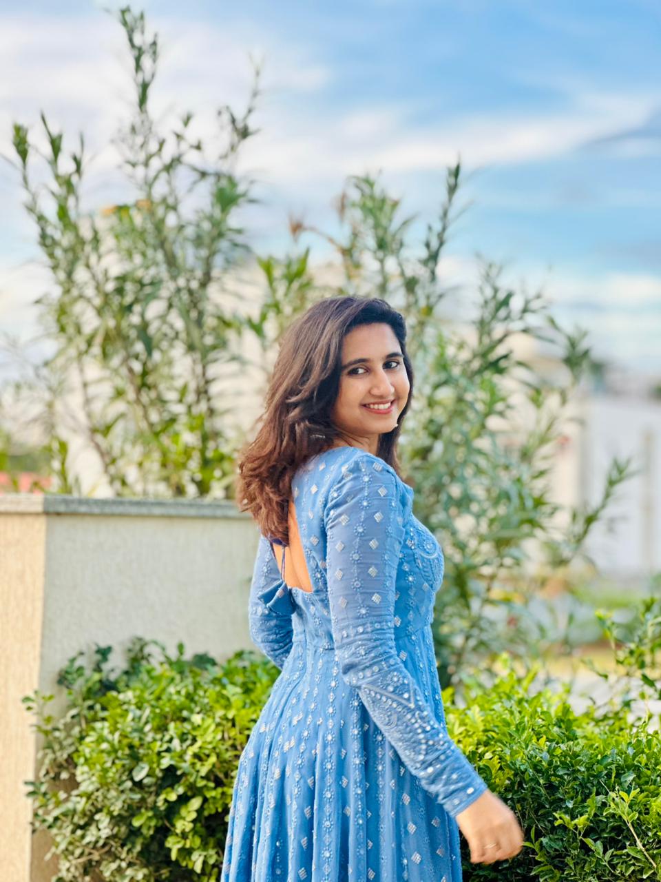 Serenity Mist Anarkali