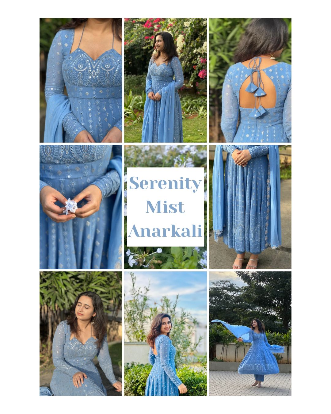 Serenity Mist Anarkali