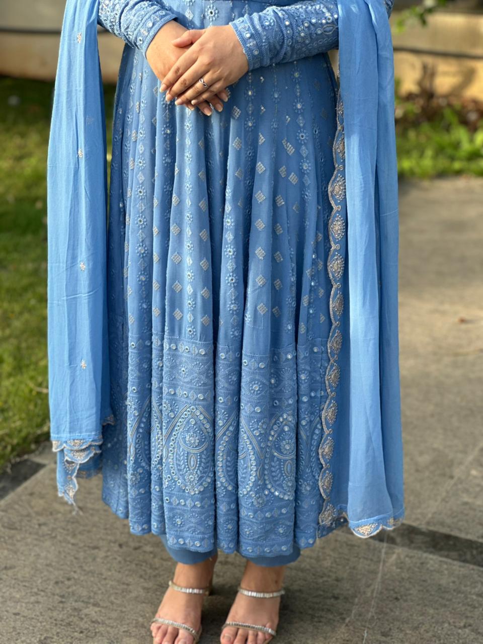 Serenity Mist Anarkali
