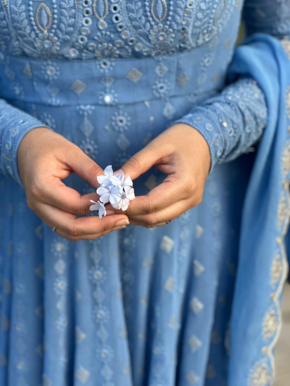 Serenity Mist Anarkali