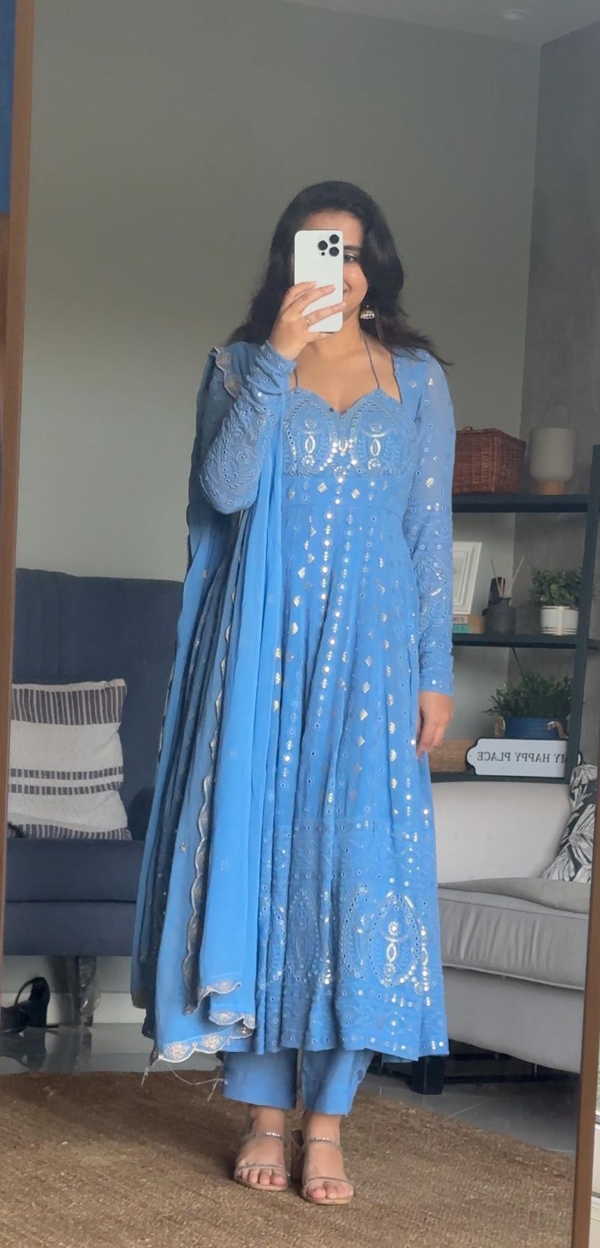 Serenity Mist Anarkali